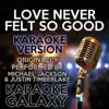 Karaoke Galaxy - Love Never Felt so Good (Karaoke Version) [Originally Performed by Michael Jackson & Justin Timberlake] - Single